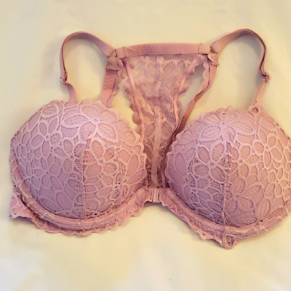 Pink Victoria Secret Razorback Bra 36D